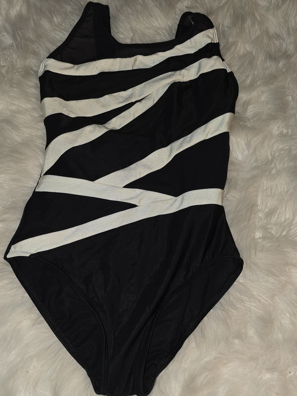 Miraclesuit Somer Pointe Black White One-Piece Swimsuit SIZE 10